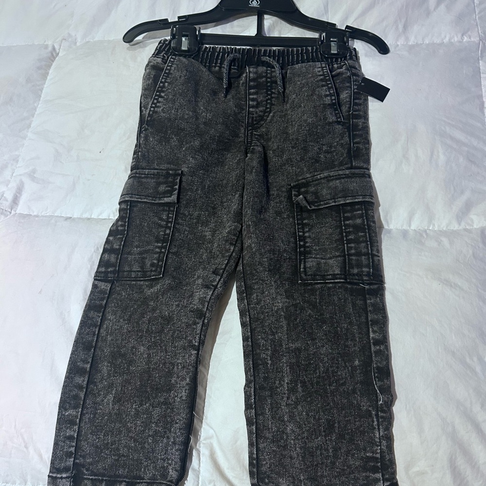 Stylish Black Cargo Pants for Kids